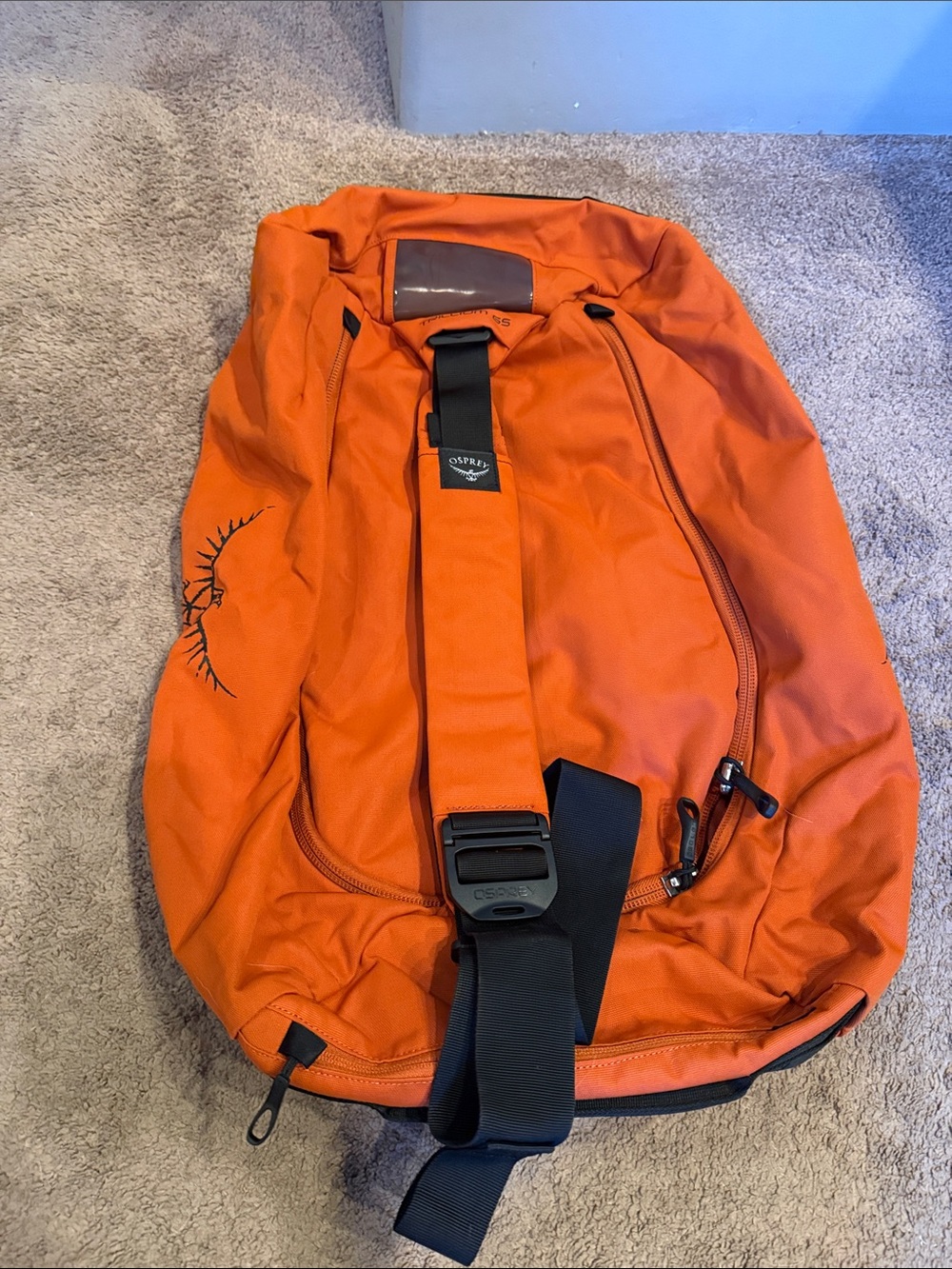 OSPREY Orange Sling Pack with Black Strap
